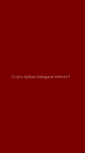 Tampilan Antarmuka Aplikasi Cicijitu Aplikasi Kebugaran Android - 1