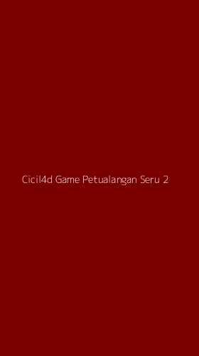 Tampilan Antarmuka Aplikasi Cicil4d Game Petualangan Seru - 2
