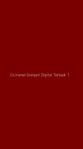 Tampilan Antarmuka Aplikasi Ciciramal Dompet Digital Terbaik - 1