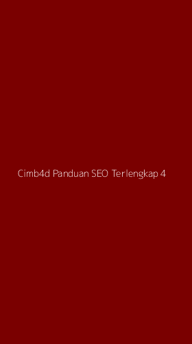 Tampilan Antarmuka Aplikasi Cimb4d Panduan Seo Terlengkap - 4