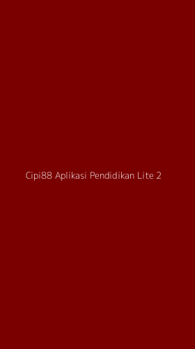 Tampilan Antarmuka Aplikasi Cipi88 Aplikasi Pendidikan Lite - 2