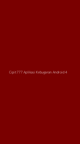 Tampilan Antarmuka Aplikasi Cipit777 Aplikasi Kebugaran Android - 4