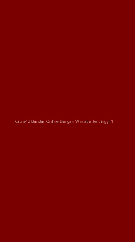 Tampilan Antarmuka Aplikasi Citra4d Bandar Online Dengan Winrate Tertinggi - 1