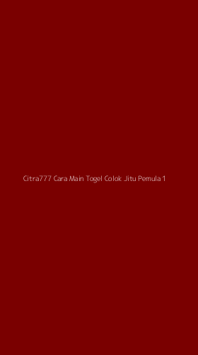 Tampilan Antarmuka Aplikasi Citra777 Cara Main Togel Colok Jitu Pemula - 1