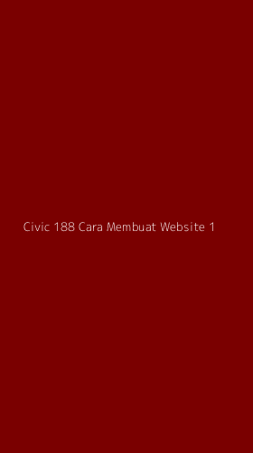 Tampilan Antarmuka Aplikasi Civic 188 Cara Membuat Website - 1