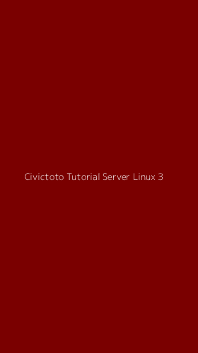 Tampilan Antarmuka Aplikasi Civictoto Tutorial Server Linux - 3