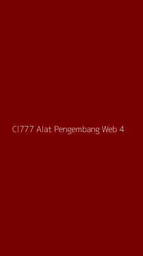 Tampilan Antarmuka Aplikasi Cl777 Alat Pengembang Web - 4