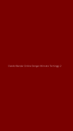 Tampilan Antarmuka Aplikasi Clan4d Bandar Online Dengan Winrate Tertinggi - 2