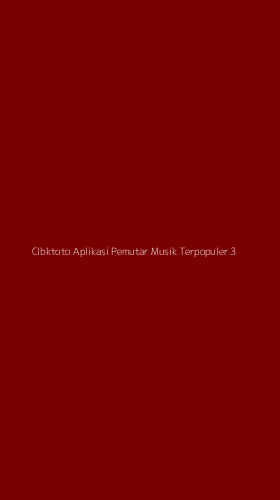 Tampilan Antarmuka Aplikasi Clbktoto Aplikasi Pemutar Musik Terpopuler - 3