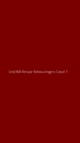 Tampilan Antarmuka Aplikasi Cmd368 Belajar Bahasa Inggris Cepat - 1