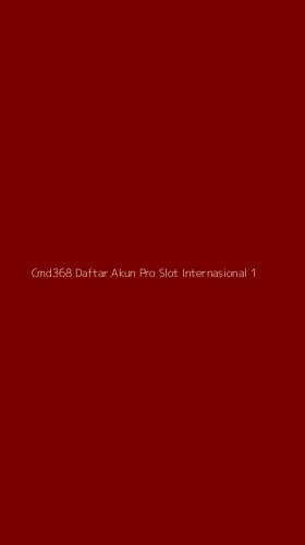 Tampilan Antarmuka Aplikasi Cmd368 Daftar Akun Pro Slot Internasional - 1