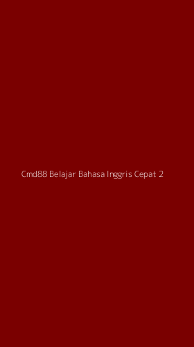 Tampilan Antarmuka Aplikasi Cmd88 Belajar Bahasa Inggris Cepat - 2