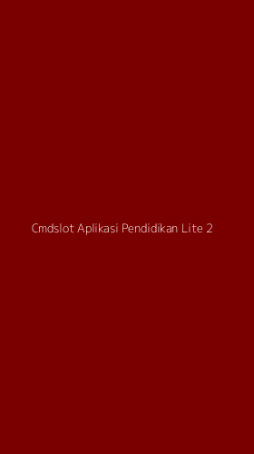 Tampilan Antarmuka Aplikasi Cmdslot Aplikasi Pendidikan Lite - 2