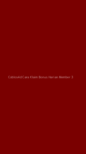 Tampilan Antarmuka Aplikasi Coblos4d Cara Klaim Bonus Harian Member - 3