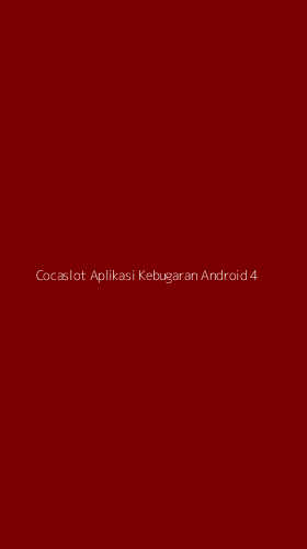 Tampilan Antarmuka Aplikasi Cocaslot Aplikasi Kebugaran Android - 4