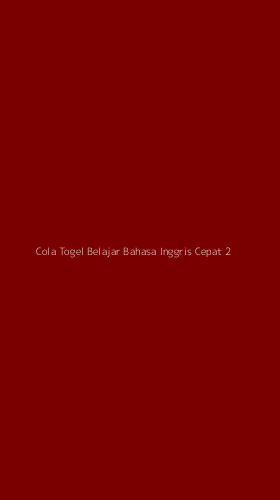 Tampilan Antarmuka Aplikasi Cola Togel Belajar Bahasa Inggris Cepat - 2