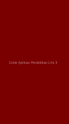 Tampilan Antarmuka Aplikasi Colok Aplikasi Pendidikan Lite - 3