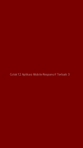 Tampilan Antarmuka Aplikasi Colok12 Aplikasi Mobile Responsif Terbaik - 3