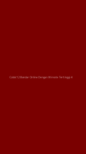 Tampilan Antarmuka Aplikasi Colok12 Bandar Online Dengan Winrate Tertinggi - 4