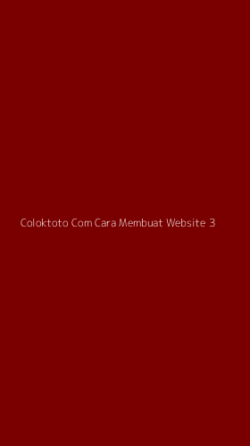 Tampilan Antarmuka Aplikasi Coloktoto Com Cara Membuat Website - 3