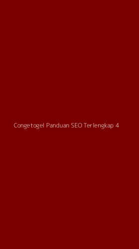Tampilan Antarmuka Aplikasi Congetogel Panduan Seo Terlengkap - 4