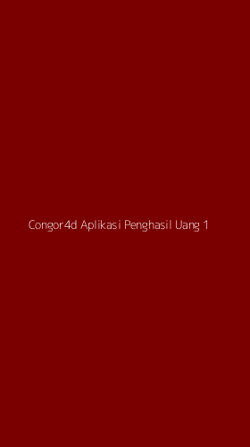 Tampilan Antarmuka Aplikasi Congor4d Aplikasi Penghasil Uang - 1