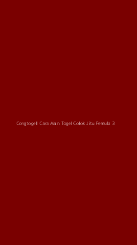 Tampilan Antarmuka Aplikasi Congtogell Cara Main Togel Colok Jitu Pemula - 3