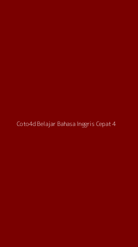 Tampilan Antarmuka Aplikasi Coto4d Belajar Bahasa Inggris Cepat - 4