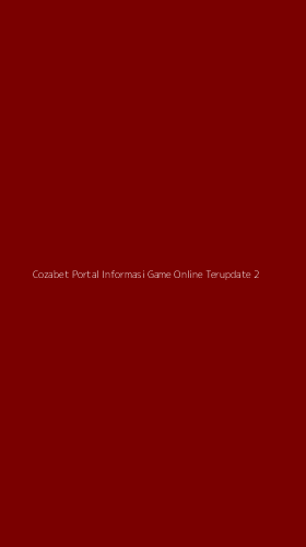 Tampilan Antarmuka Aplikasi Cozabet Portal Informasi Game Online Terupdate - 2