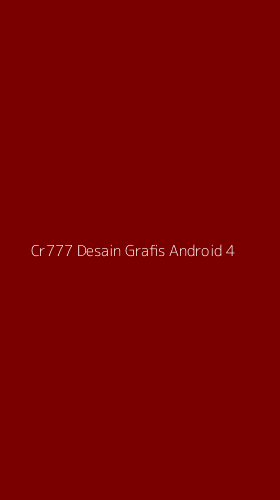 Tampilan Antarmuka Aplikasi Cr777 Desain Grafis Android - 4