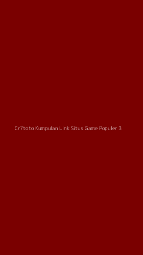 Tampilan Antarmuka Aplikasi Cr7toto Kumpulan Link Situs Game Populer - 3