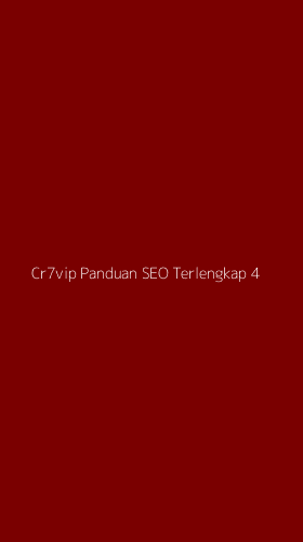 Tampilan Antarmuka Aplikasi Cr7vip Panduan Seo Terlengkap - 4