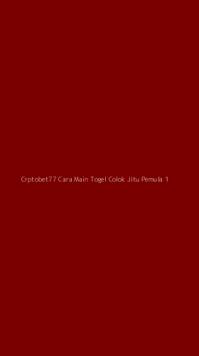 Tampilan Antarmuka Aplikasi Crptobet77 Cara Main Togel Colok Jitu Pemula - 1