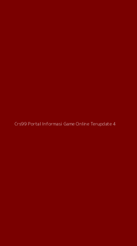 Tampilan Antarmuka Aplikasi Crs99 Portal Informasi Game Online Terupdate - 4
