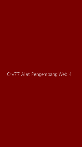 Tampilan Antarmuka Aplikasi Crv77 Alat Pengembang Web - 4