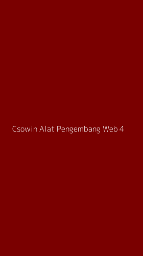 Tampilan Antarmuka Aplikasi Csowin Alat Pengembang Web - 4