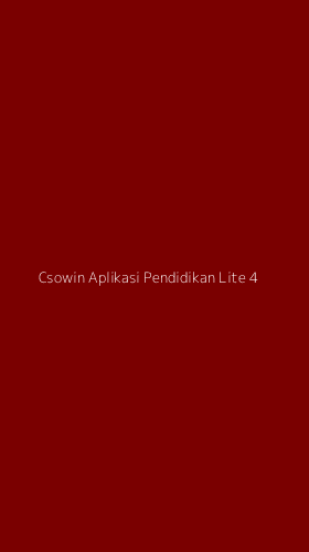 Tampilan Antarmuka Aplikasi Csowin Aplikasi Pendidikan Lite - 4