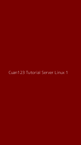 Tampilan Antarmuka Aplikasi Cuan123 Tutorial Server Linux - 1