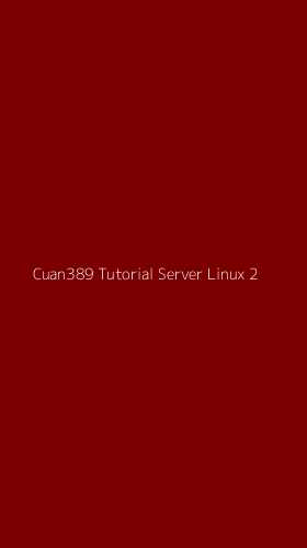 Tampilan Antarmuka Aplikasi Cuan389 Tutorial Server Linux - 2