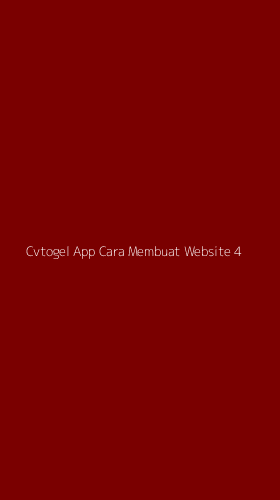 Tampilan Antarmuka Aplikasi Cvtogel App Cara Membuat Website - 4
