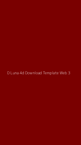 Tampilan Antarmuka Aplikasi D Luna 4d Download Template Web - 3