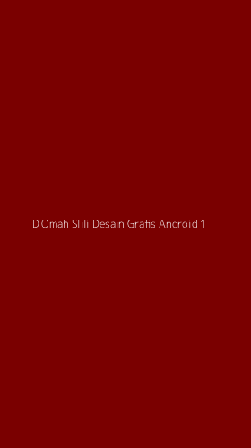 Tampilan Antarmuka Aplikasi D Omah Slili Desain Grafis Android - 1