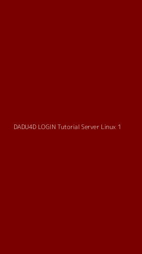 Tampilan Antarmuka Aplikasi Dadu4d Login Tutorial Server Linux - 1