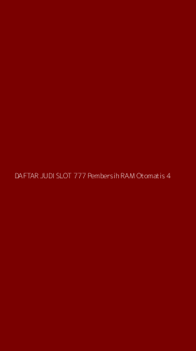 Tampilan Antarmuka Aplikasi Daftar Judi Slot 777 Pembersih Ram Otomatis - 4
