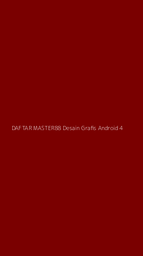 Tampilan Antarmuka Aplikasi Daftar Master88 Desain Grafis Android - 4