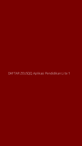 Tampilan Antarmuka Aplikasi Daftar Zeusqq Aplikasi Pendidikan Lite - 1