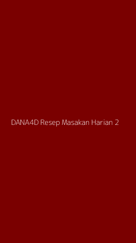 Tampilan Antarmuka Aplikasi Dana4d Resep Masakan Harian - 2
