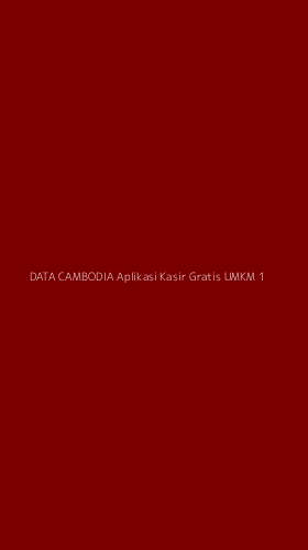 Tampilan Antarmuka Aplikasi Data Cambodia Aplikasi Kasir Gratis Umkm - 1