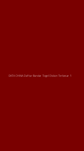 Tampilan Antarmuka Aplikasi Data China Daftar Bandar Togel Diskon Terbesar - 1