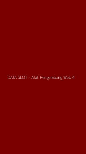 Tampilan Antarmuka Aplikasi DATA SLOT - Alat Pengembang Web - 4